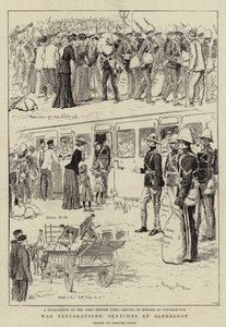 Préparatifs de guerre, croquis à Aldershot